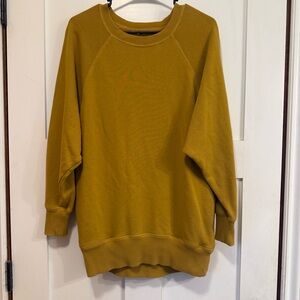 Aerie Mustard Yellow Crewneck Sweatshirt